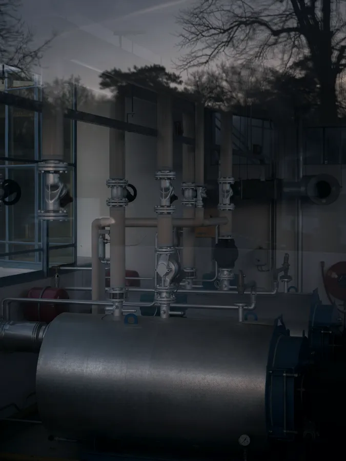 Chilled-water plant room