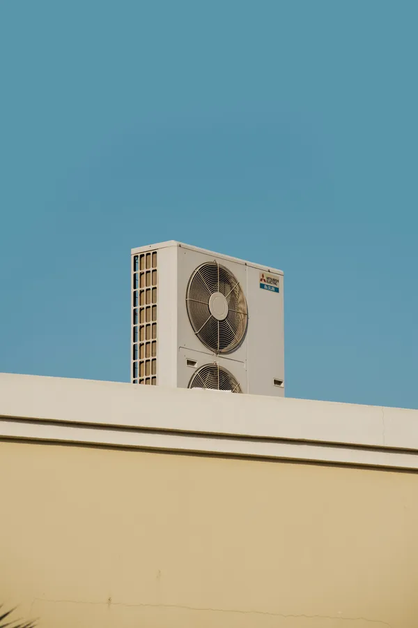 Outdoor unit on a Dubai rooftop